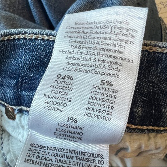 MOTHER Insider Crop Step Chew Denim Jeans High Rise Blue Distressed Size 26 - Picture 7 of 12